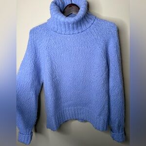 J.CREW Women’s Alpaca Wool Blend Lilac Chunky Turtleneck Sweater. Medium. Spring